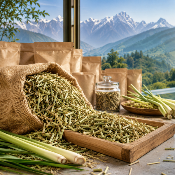 B2B Dried Cut Lemongrass Supplier in India